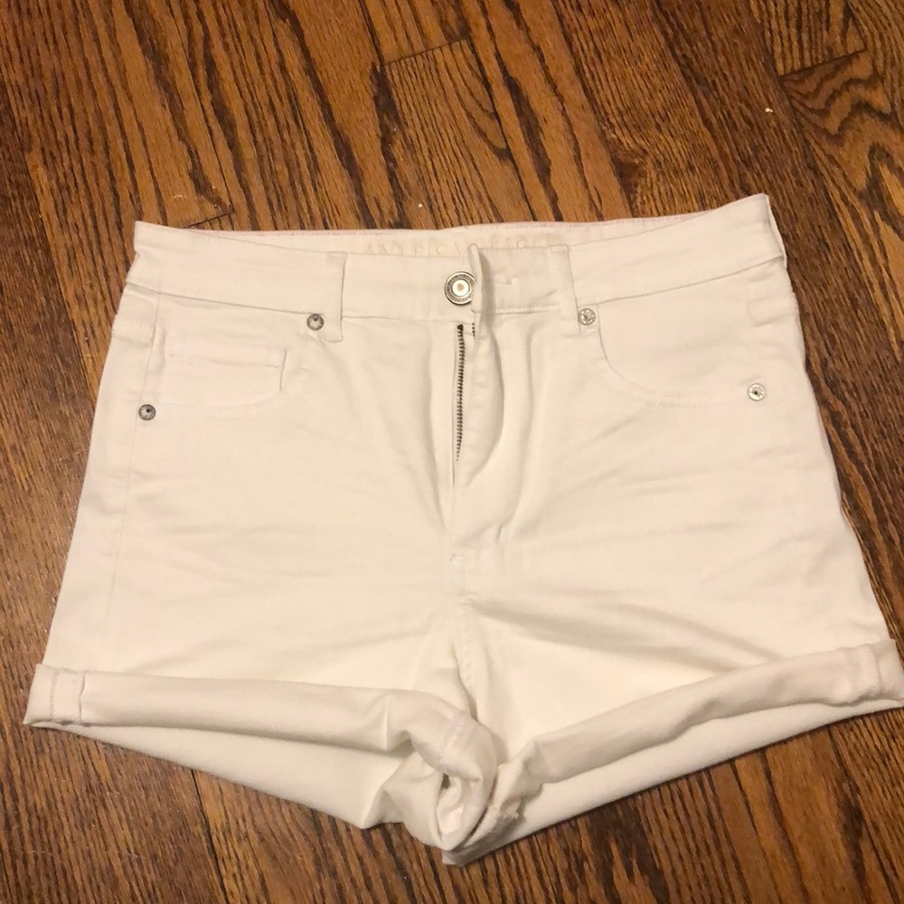 Express White Jean Shorts high waisted